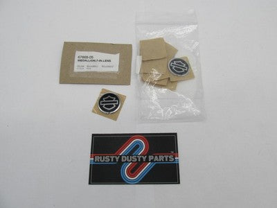 ONE (1 QTY) Harley-Davidson NOS OEM Headlight Lens Medallion 67668-05