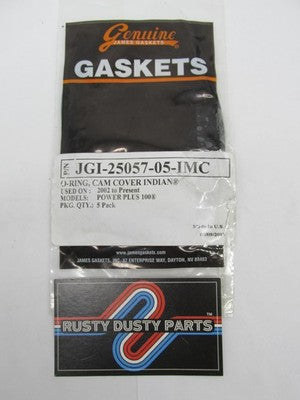 Lot of 5 James Gaskets Indian Cam Cover O-Rings JGI-25057-05-IMC