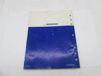 Honda Official Factory 1985 CR250R Service Shop Manual Book