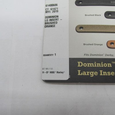Harley Davidson Genuine NOS LG Brushed Orange Dominion Trans Insert 61