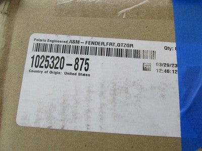 Polaris Indian Genuine NOS Front Fender Quartz Gray 1025320-875