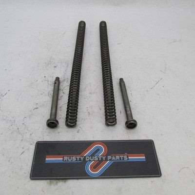 Set of Harley Davidson OEM 39mm Showa Front Fork Coil Springs & Damper