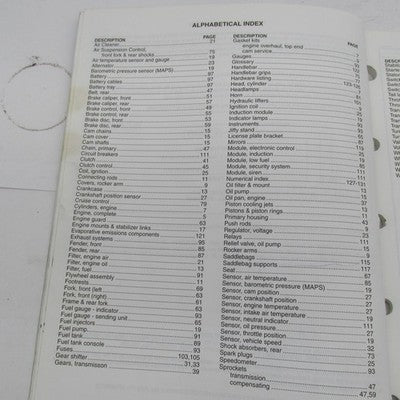 Harley Davidson Official Factory 2002 FLHRSEI Model Parts Catalog 9942