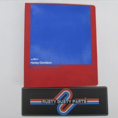 Harley-Davidson NOS Dealer AMF Sales Manual 3-Ring Binder, Red & Blue