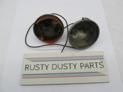 Pair of Harley Davidson Genuine Vintage Yankee 1030 Chrome Turn Signal