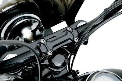 Todd's Cycle Black Bone Bar Clamp And Risers for 1" Handlebars BBC3-2