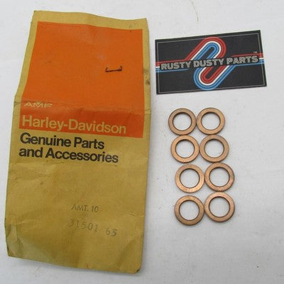 Lot of 8 Harley Davidson OEM Starter Shaft Thrust Washers 65-80 FL/XL