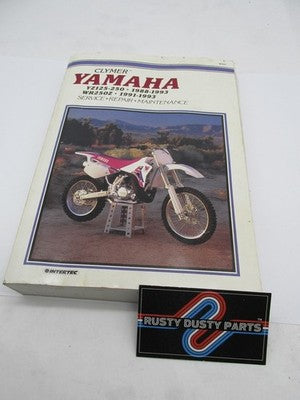 Clymer Honda 1988-1993 WR250Z YZ125 YZ250 Service Repair Manual Book