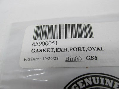 Harley-Davidson Geniune OEM NOS Oval Exhaust Port Gasket 65900051