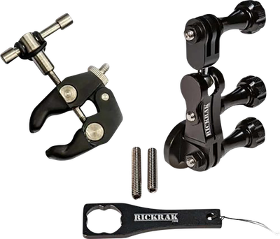 RICKRAK GoPro Mount 360 Universal Clamp GPMCM-1-2-W