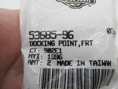 Lot of 2 Harley Davidson Genuine NOS Docking Point Front 53685-96