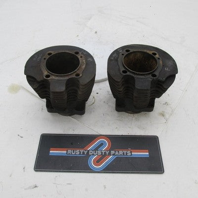 Pair of Harley OEM Front + Rear Cylinder Jugs 1000cc Ironhead 16561-72