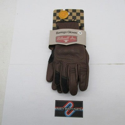 Biltwell Borrego Gloves Chocolate/Black Medium 1506-0201-303 | 3301-39