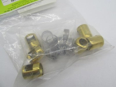 Namz NOS 6 Pack 3/8" Brass Oil Line Hose Clamps 0706-0054