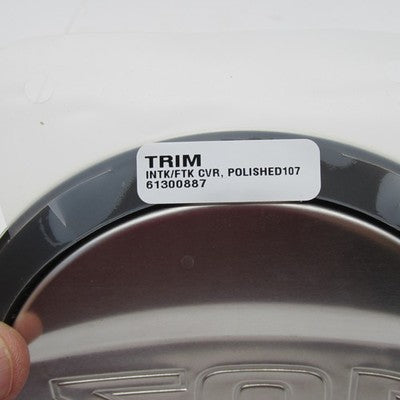 Harley Davidson Genuine NOS Brushed Chrome 107 Air Cleaner Trim 613007