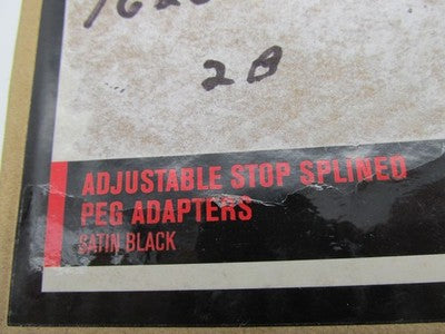 Kuryakyn NOS OEM 6775 Adjustable Stop Splined Peg Adapters Black 1620-