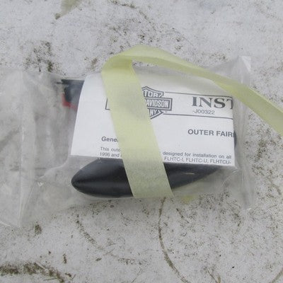 Harley OEM NOS 97-13 Touring Batwing Fairing Vivid Black/Smokey Gold 5