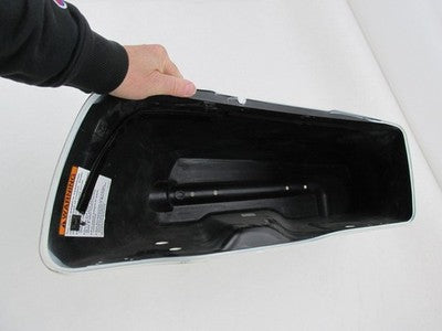 Harley Touring 2014+ Right Stretch Pearl White Saddlebag Bottom 902007