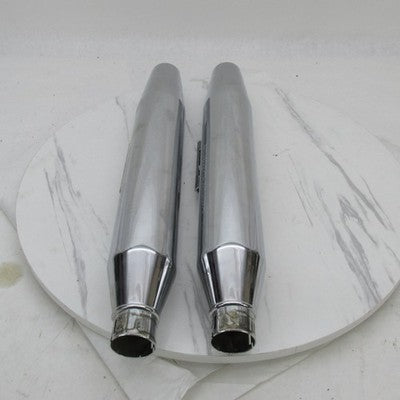Harley Davidson 1pc Chrome Exhaust Muffler Silencer Slip-Ons 07+ DYNA