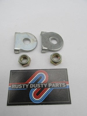 Pair of Harley Genuine NOS Front Axle Fork Retainer Washer Plates 4155