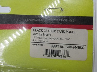 Hopnel Indian Chief Chieftain Black Classic Tank Pouch with EZ Mount V