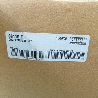 Buell OEM New NOS Stock P3 Blast 500 Exhaust Muffler S0110.T