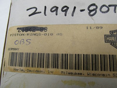 Harley Davidson Genuine NOS 91-94 FLH, FLT & FXR .+01 Oversize Piston