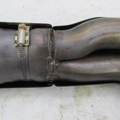 Harley OEM Stock Touring Catalyst Header w/ Black Heat Shields 6560045