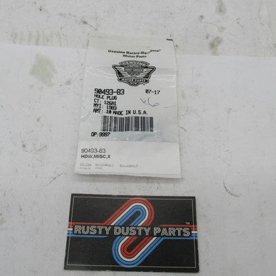 Lot of 6 Harley-Davidson OEM NOS Hole Plugs 90493-83