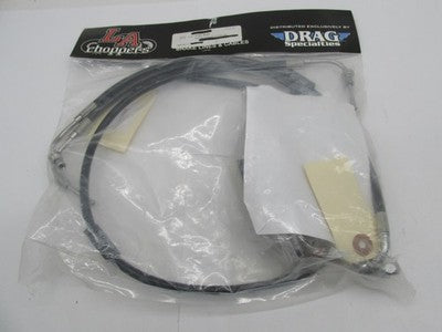 LA Choppers NOS LA-8011B13B Harley Braided Brake Line Kit, Black 1741-