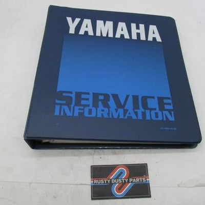Yamaha Dirt Bikes Binder w/ Set Up Manuals Service Information LIT-10