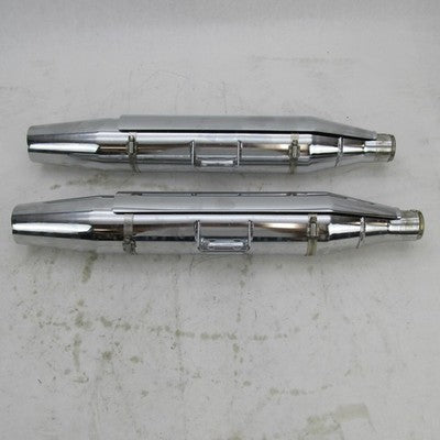 Pair of Harley Davidson OEM Stock Exhaust Mufflers FXB Softail 18+ 649