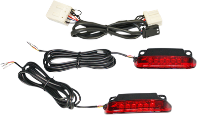Custom Dynamics LED Saddlebag Lid Rail Light Bars Red CD-LR-09-R