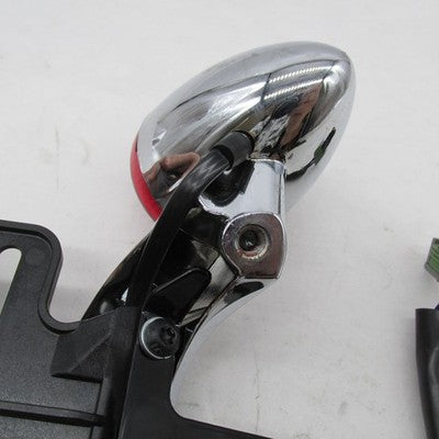 Harley OEM Chrome Rear Turn Signal Light Bar & License Plate Bracket 6