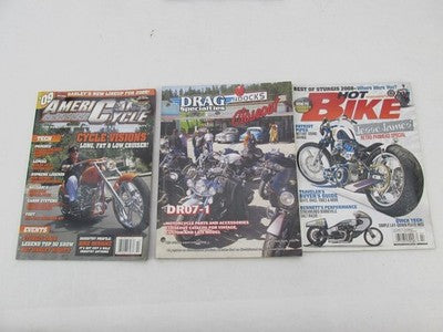 Mixed Lot of 10 Harley Davidson Chopper Magazines Born to Ride America