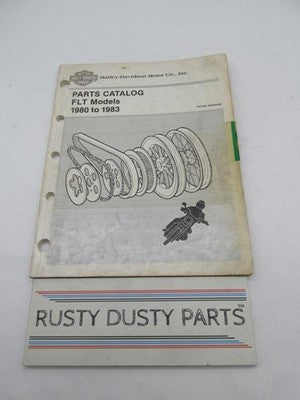 Harley-Davidson Official Factory 1980 - 1983 FLT Models Parts Catalog 99438-83A