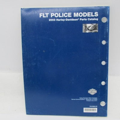 Harley-Davidson Official Factory 2003 FLT Police Models Parts Catalog