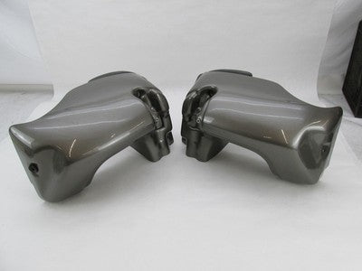 Pair of Harley-Davidson Lower Fairing Glove Box Assemblies Gray