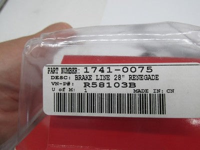 Russell 28" Renegade Black Uiversal Brake Line Hose R58103B