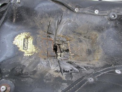 Corbin Harley Davidson 1996-03 Dyna FXD Leather Studded Seat with Grab Bar