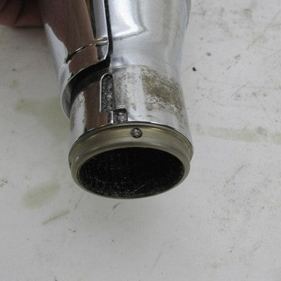 Pair of Harley OEM Stock Softail Street Bob Chrome Mufflers w/ Shields