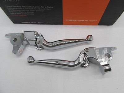 PSI NOS Harley Journey Adjustable Lever Set, Chrome 0610-2034 | 12-006
