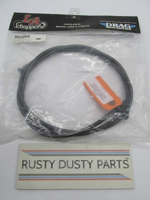 LA Choppers NOS Braided Clutch Cable Midnight Black 0652-2132 | LA-805