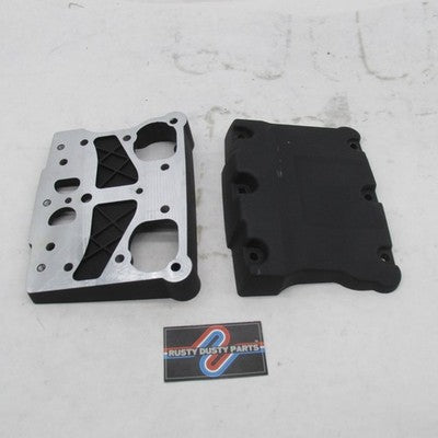 Set of Harley OEM Upper/Lower Rocker Box Covers Wrinkle Black 17620-99