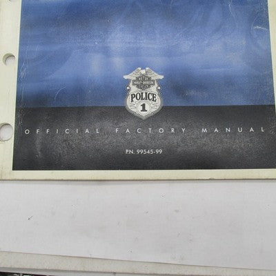 Harley-Davidson Official 1999 Police Models Parts Catalog Supplement 9