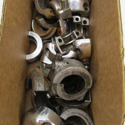 Large Lot of Vintage BSA Throttle Handlebar Housing Collars Clamps