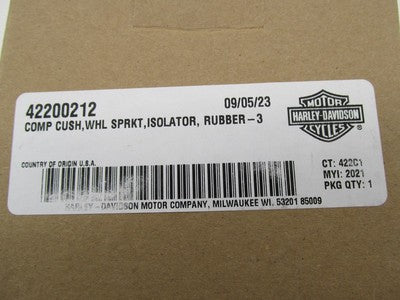 Harley-Davidson Genuine NOS Sprocket Cushion Torque Damper Isolator 42