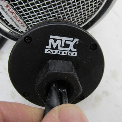 Kuryakyn Chrome RoadThunder Handlebar Speaker Pods MTX Bluetooth Contr