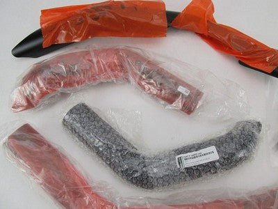 Indian 2017-24 Scout Louvered Exhaust Heat Shields Matte Black 2883482