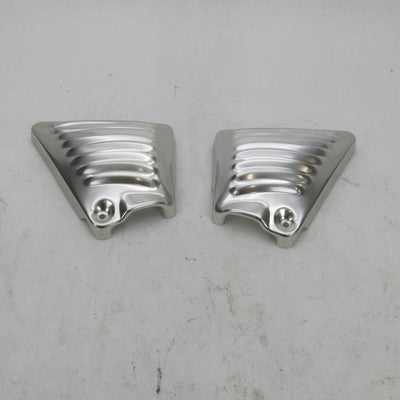 Pair of Harley OEM V-Rod VRSC Louvred Frame Neck Side Covers 66114-01